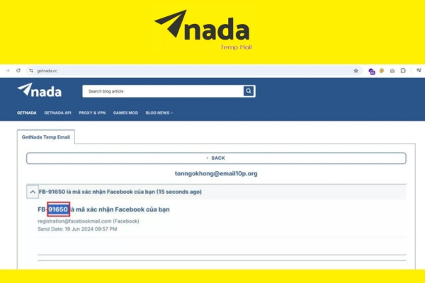 Hướng dẫn cách tạo Email Getnada trên máy tính bước 3