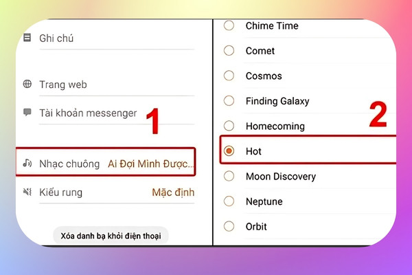 Hướng dẫn cài nhạc chuông trên Samsung cho từng người trong danh bạ 3