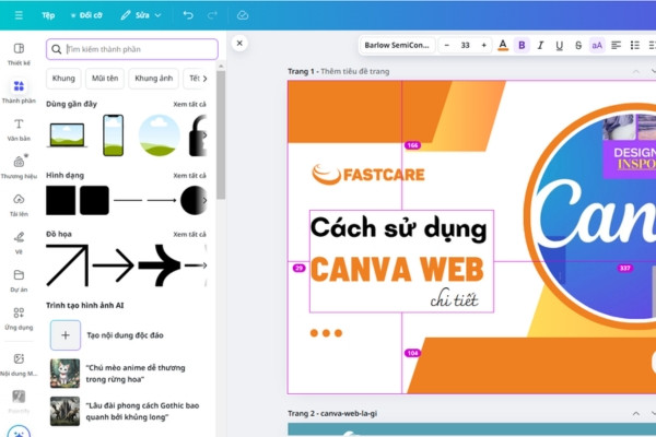 Hướng dẫn dùng Canva tạo thiết kế đơn giản bước 2 Hướng dẫn dùng Canva tạo thiết kế đơn giản bước 2