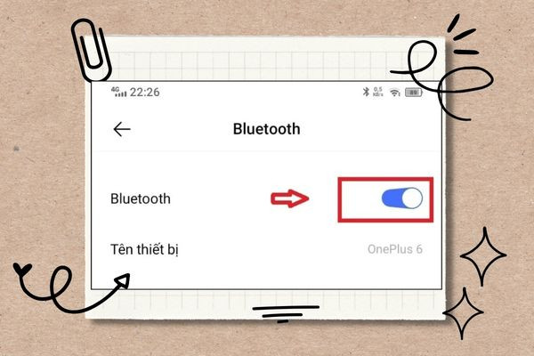 Kết nối điện thoại - máy in thông qua tính năng Bluetooth bước 1 Kết nối điện thoại - máy in thông qua tính năng Bluetooth bước 1