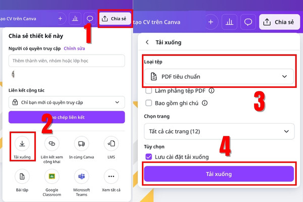 Bước 3: Kiểm tra và xuất bản CV