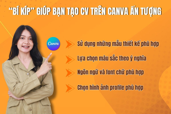 Một số bí kíp giúp bạn tạo CV trên Canva ấn tượng&nbsp;