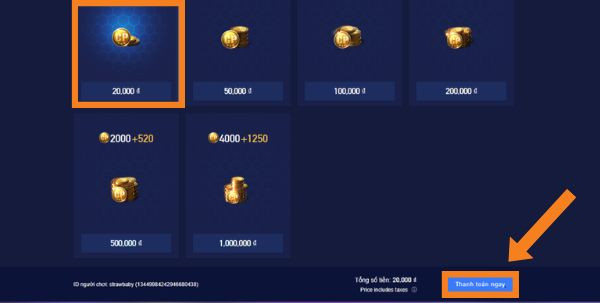 Nạp Call of Duty bằng Pay Zing bước 4