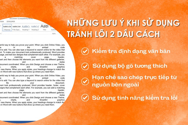 Những lưu ý khi sử dụng tránh lỗi 2 dấu cách Những lưu ý khi sử dụng tránh lỗi 2 dấu cách