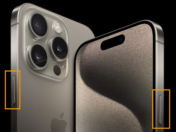 Nút nguồn iPhone 15 Pro Max hư hỏng