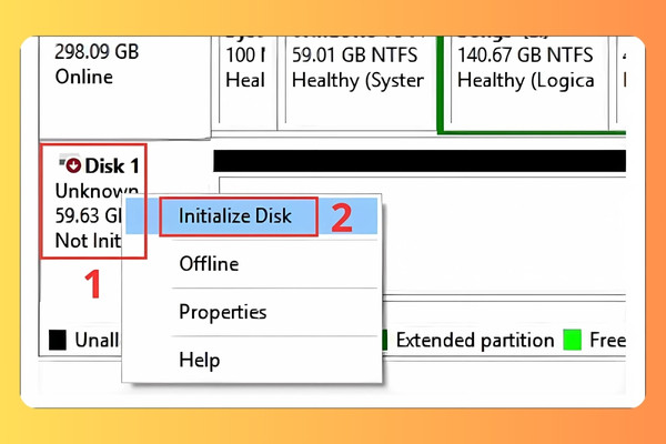 Sử dụng Disk Management 2