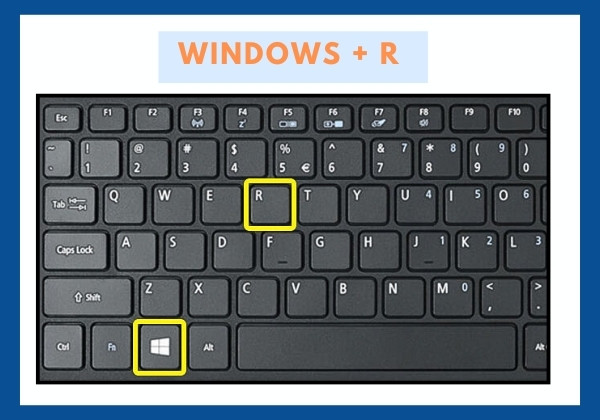Sử dụng phím tắt Windows + R để thiết lập khóa màn hình tự động 1