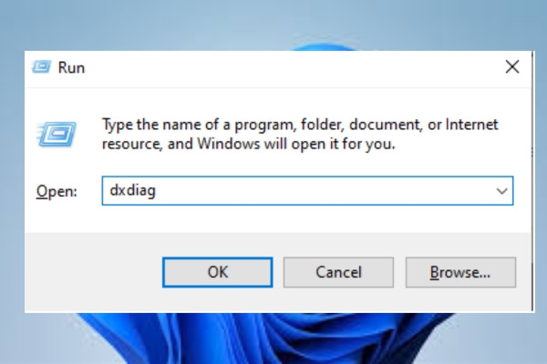 Sử dụng ứng dụng DxDiag