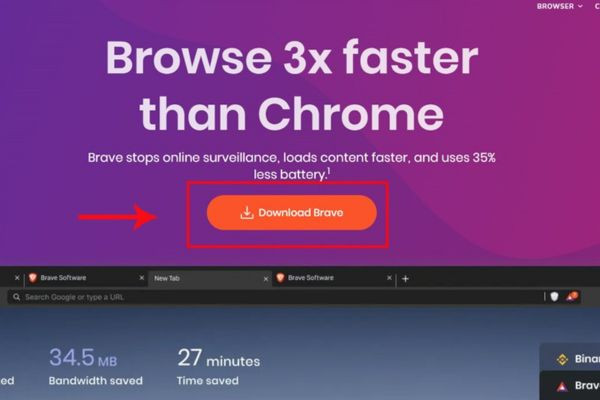 Brave download về máy tính&nbsp; 2