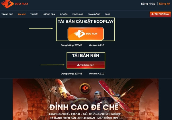 Tải phần mềm Ego Play bước 3