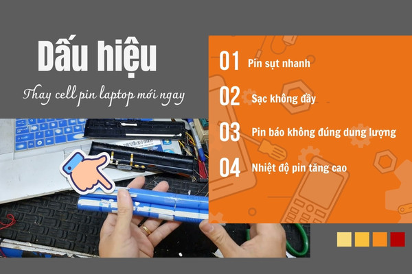 Thay cell pin laptop là gì? Khi nào cần thay 