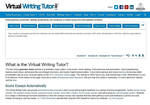 Virtual Writing Tutor&nbsp; 2