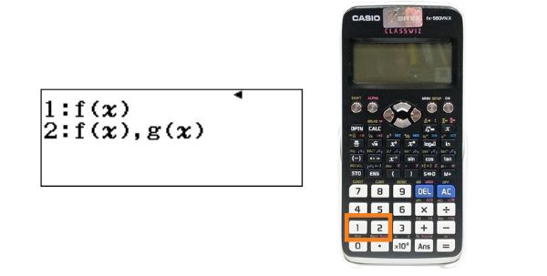 Cách bật - tắt g(x) trên máy tính Casio bước 3