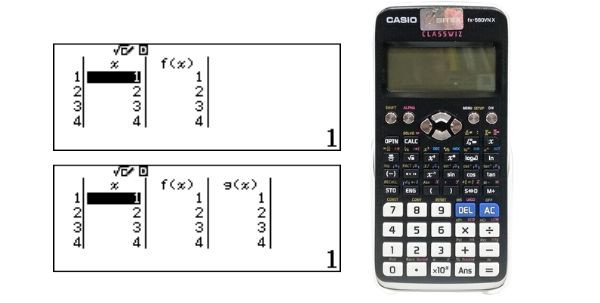 Cách bật - tắt g(x) trên máy tính Casio bước 4