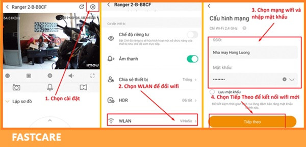 Cách cài lại camera Imou khi thay đổi Wifi Cách cài lại camera Imou khi thay đổi Wifi