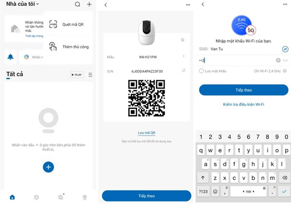 Cách cài lại camera Kbone khi thay đổi Wifi bước 3 Cách cài lại camera Kbone khi thay đổi Wifi bước 3