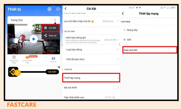 Cách cài lại camera Yoosee khi thay đổi Wifi Cách cài lại camera Yoosee khi thay đổi Wifi
