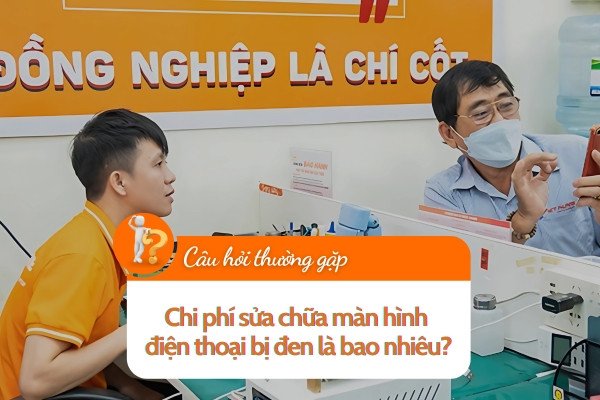 Chi phí sửa chữa màn hình điện thoại bị đen là bao nhiêu?
