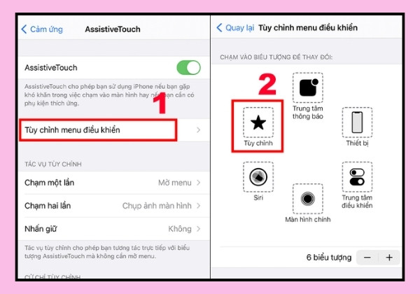 Chụp màn hình iPhone 11 nhờ phím Home ảo bước 3