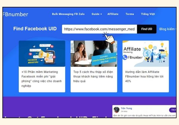 Có cách nào để tìm Facebook đã bị chặn không bước 3