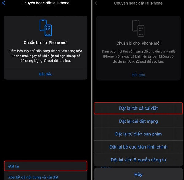 Đặt lại iPhone 14 Pro Max Đặt lại iPhone 14 Pro Max
