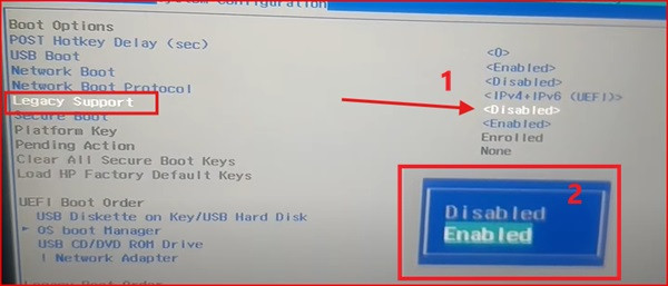 #2 Điều chỉnh BIOS sửa lỗi Boot Device Not Found Hard Disk 3F0 2