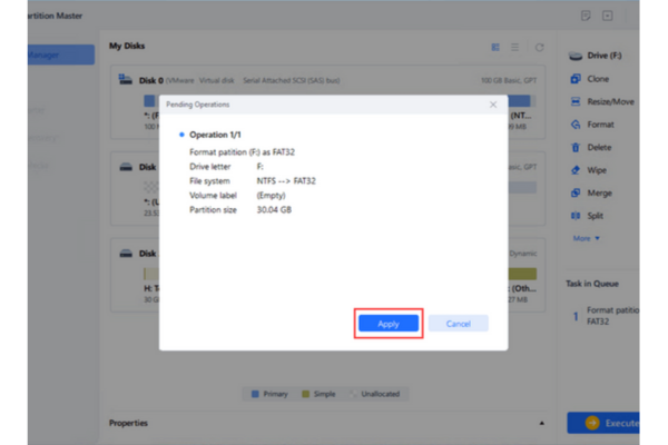 Định dạng lại ổ BitLocker bằng EaseUS Partition Master bước 4