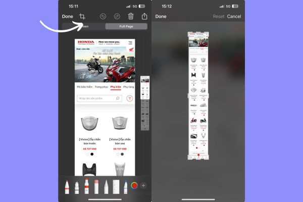 Hướng dẫn cách chụp màn hình dài trên iPhone bước 4 Hướng dẫn cách chụp màn hình dài trên iPhone bước 4