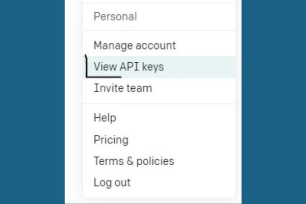 Hướng dẫn cách lấy OpenAI key bước 2 Hướng dẫn cách lấy OpenAI key bước 2