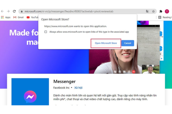 Hướng dẫn tải Facebook Messenger PC cho Windows bước 3 Hướng dẫn tải Facebook Messenger PC cho Windows bước 3