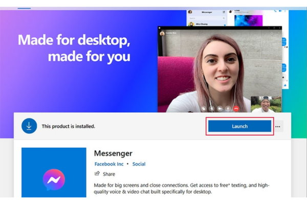 Hướng dẫn tải Facebook Messenger PC cho Windows bước 4 Hướng dẫn tải Facebook Messenger PC cho Windows bước 4