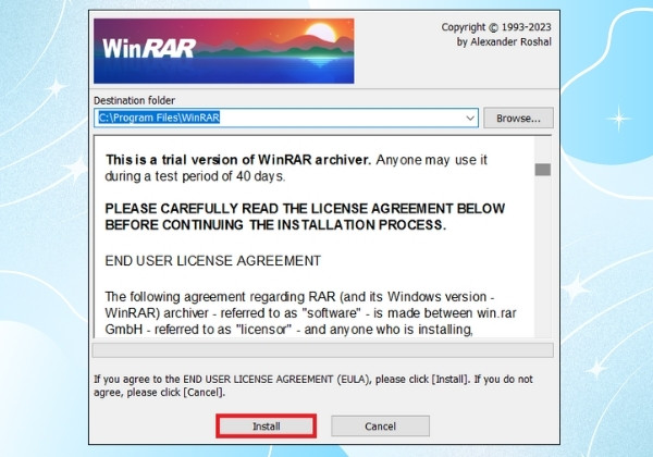 Hướng dẫn tải và cài đặt WinRAR (64bit & 32bit) 4