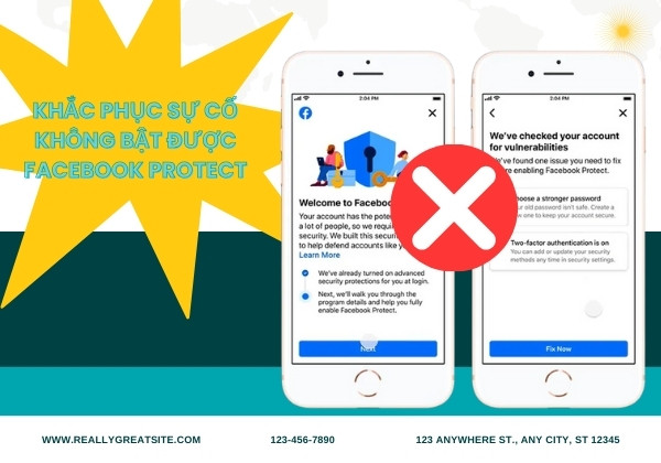 Khắc phục sự cố không bật được Facebook Protect