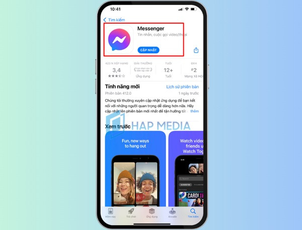Cập nhật ứng dụng Messenger Cập nhật ứng dụng Messenger