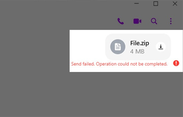 Không xem được file đính kèm trên Messenger Không xem được file đính kèm trên Messenger