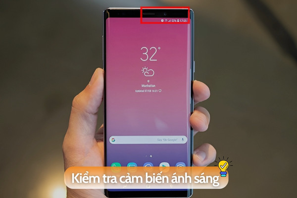 Kiểm tra cảm biến ánh sáng