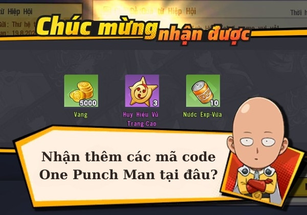 Nhận thêm các mã code One Punch Man tại đâu?