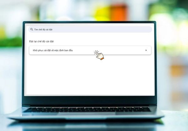 Reset lại Chrome bước 2