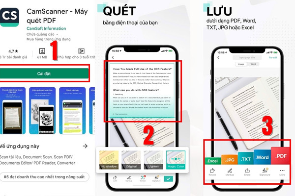 2. Scan ảnh bằng ứng dụng Camscanner 3 2. Scan ảnh bằng ứng dụng Camscanner 3