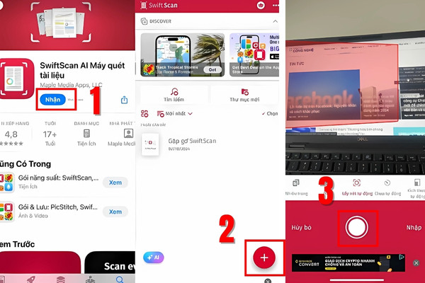 5. Scan ảnh online trên điện thoại với SwiftScan 5. Scan ảnh online trên điện thoại với SwiftScan