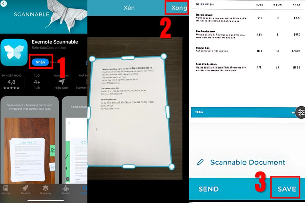 6. Sử dụng ứng dụng Evernote Scannable để scan ảnh 6. Sử dụng ứng dụng Evernote Scannable để scan ảnh