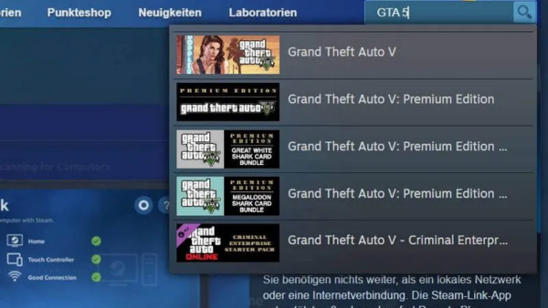 Tải GTA 5 trên PC qua Steam Link bước 2