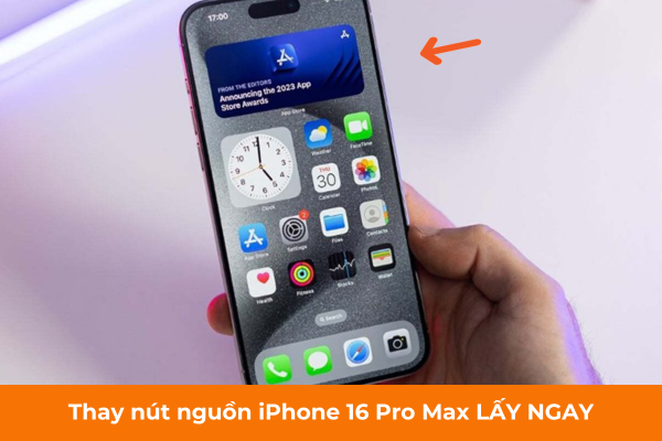 Thay nút nguồn iPhone 16 Pro Max LẤY NGAY