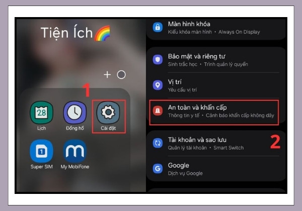 Thêm danh bạ khẩn cấp 1