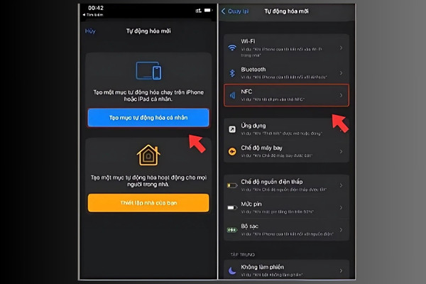 Bật NFC trên iPhone X trở về sau bước 2 Bật NFC trên iPhone X trở về sau bước 2