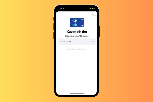Các bước thêm thẻ ngân hàng vào Apple Pay bước 4