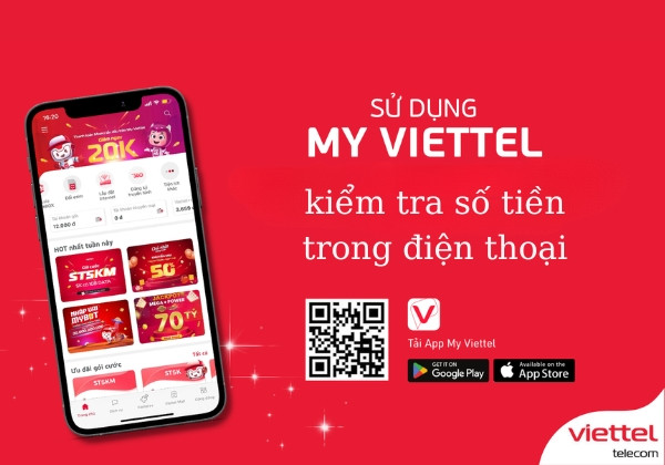 Cách 3: Cách kiểm tra số tiền trong điện thoại qua My Viettel
