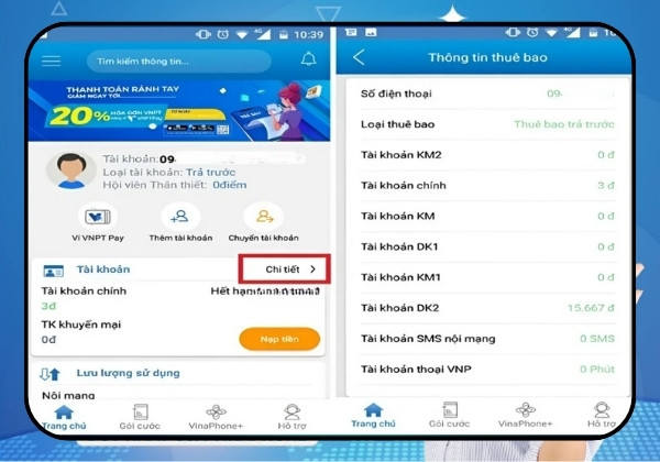 Cách 3: Dùng app My Vinaphone