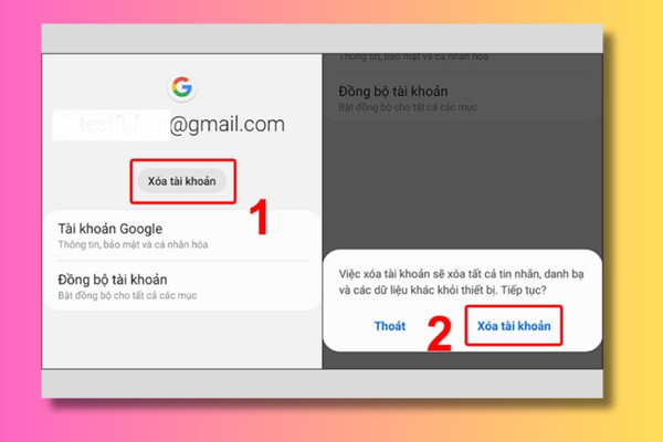 Cách đăng xuất tài khoản Google trên điện thoại khác bằng PC bước 2