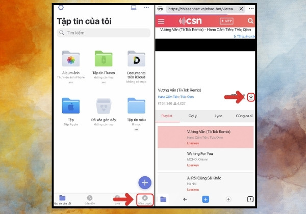 Cách đổi nhạc chuông điện thoại trên iPhone bằng Documents bước 3